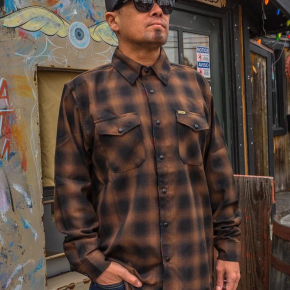 Camicia Di Flanella DIXXON FLANELLA X THE OFFSPRING – Collaborazione SUPERCHARGED, Taglia L Donna